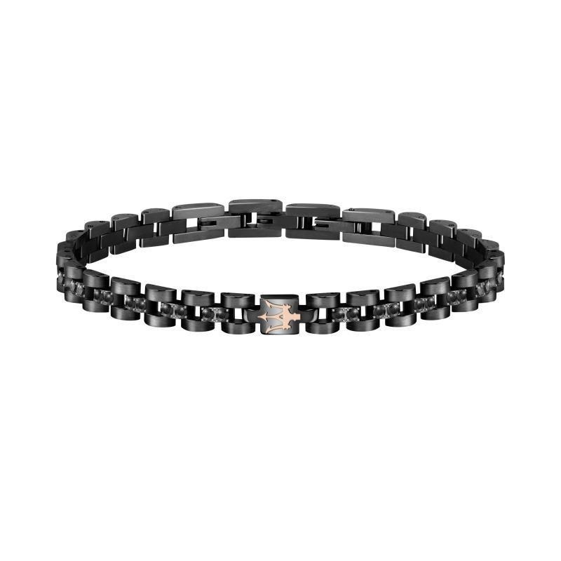Image of Schwarzes Armband Mit Logo Unisex 22mm