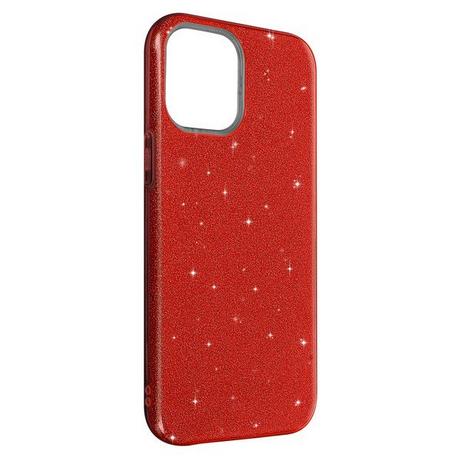 Avizar  Glitter Hülle Apple iPhone 12 Mini Rot 