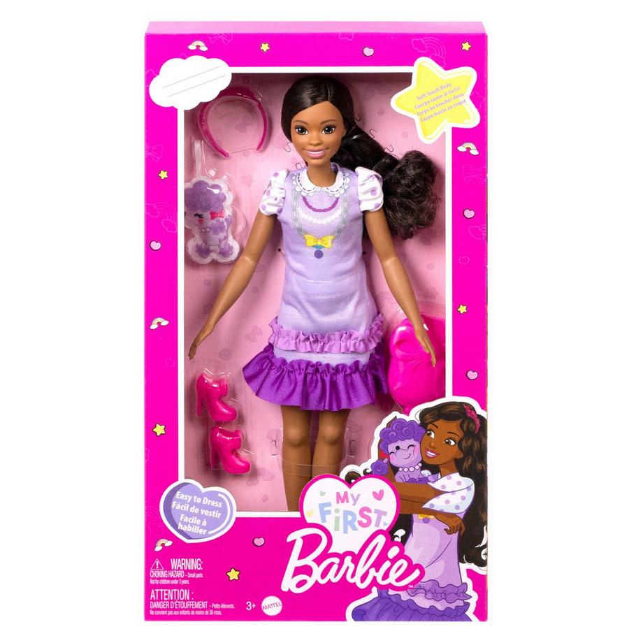 Barbie  My First Puppe schwarze Haare mit Pudel 