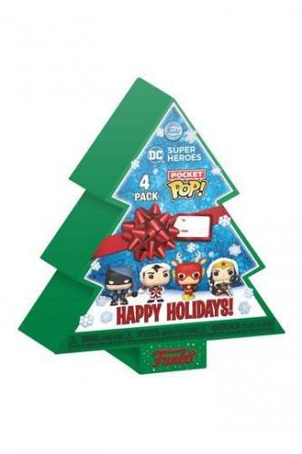 Funko  Funko Pop ! DC Comics Tree Holiday 2022 Box 4 Pack 