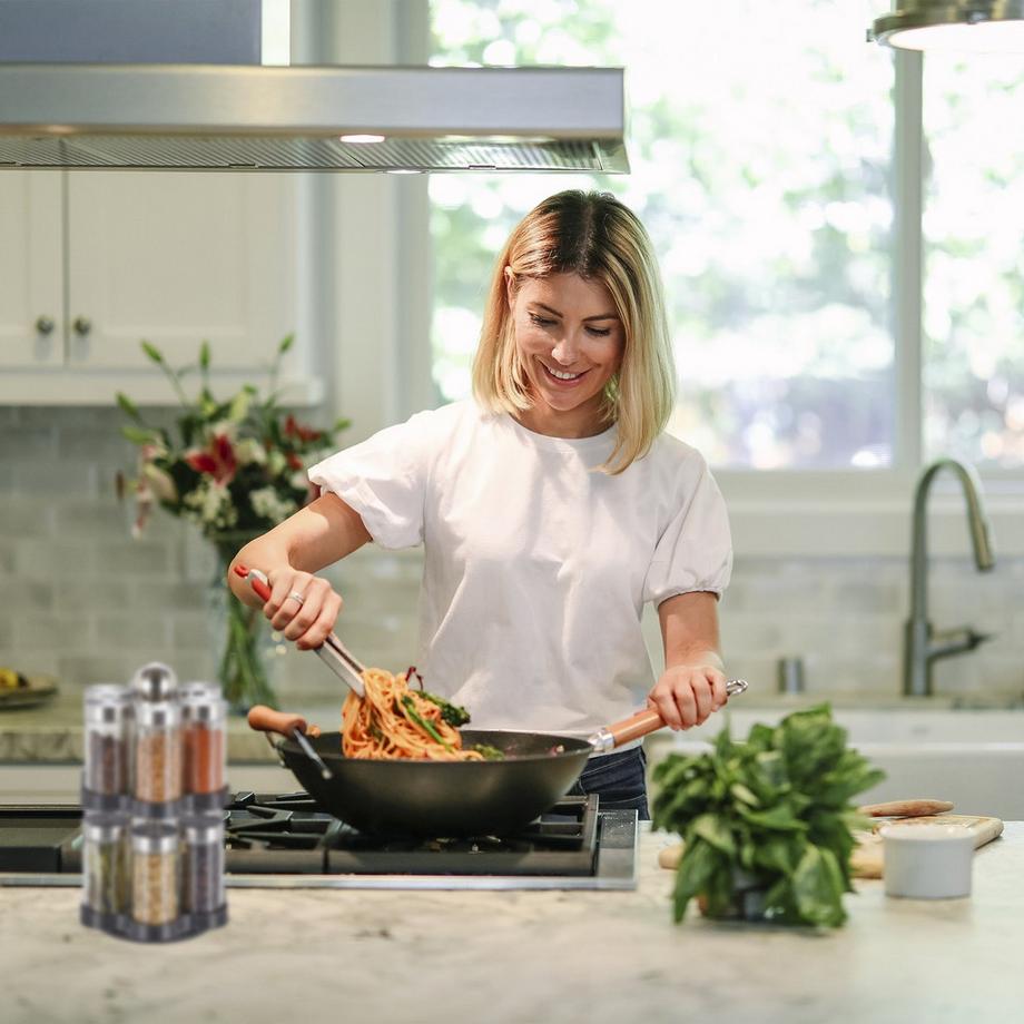 Northix Gewürzregal mit 12 Gläsern  