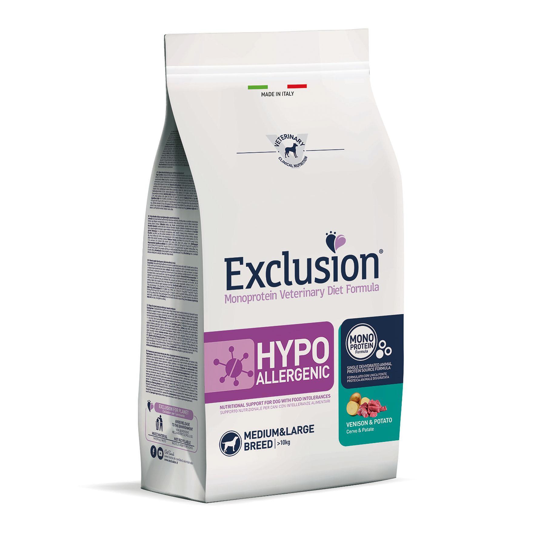 Exclusion  Dog VET Adu Med&L Venison 12kg 