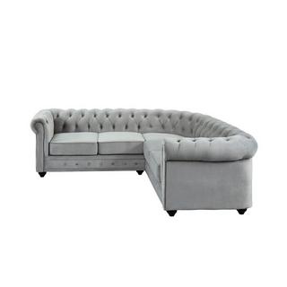 Vente-unique Ecksofa Samt CHESTERFIELD  