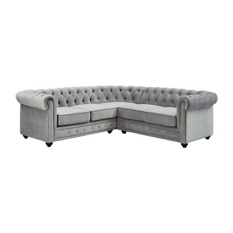 Vente-unique Ecksofa Samt CHESTERFIELD  