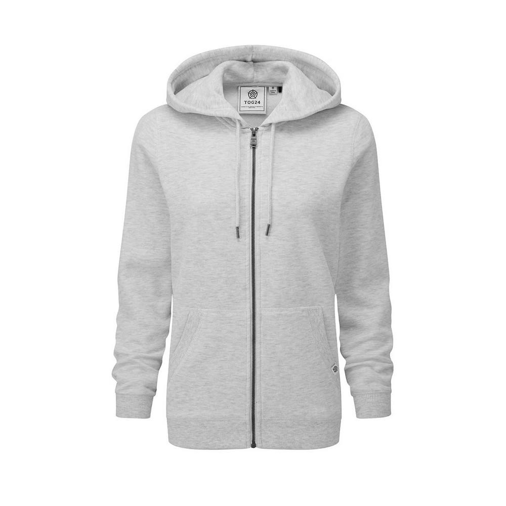 Image of Mia Hoodie Mit Durchgehendem Reißverschluss Damen Grau 36