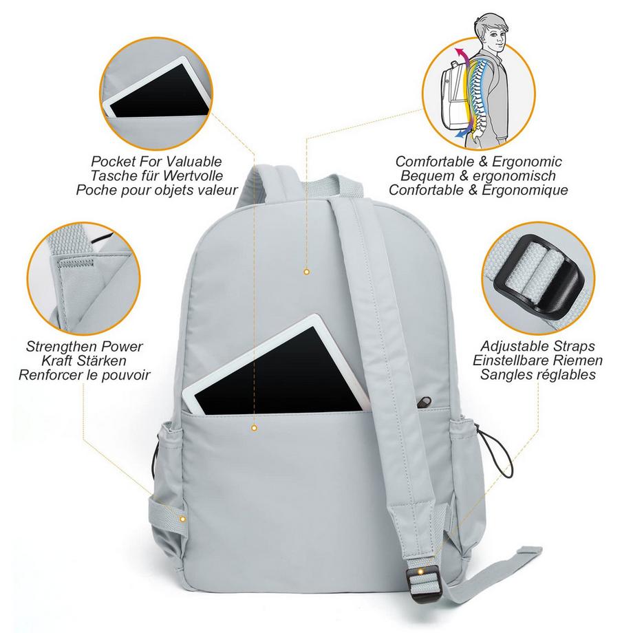 Only-bags.store Schulrucksack Teenager mit Laptopfach  