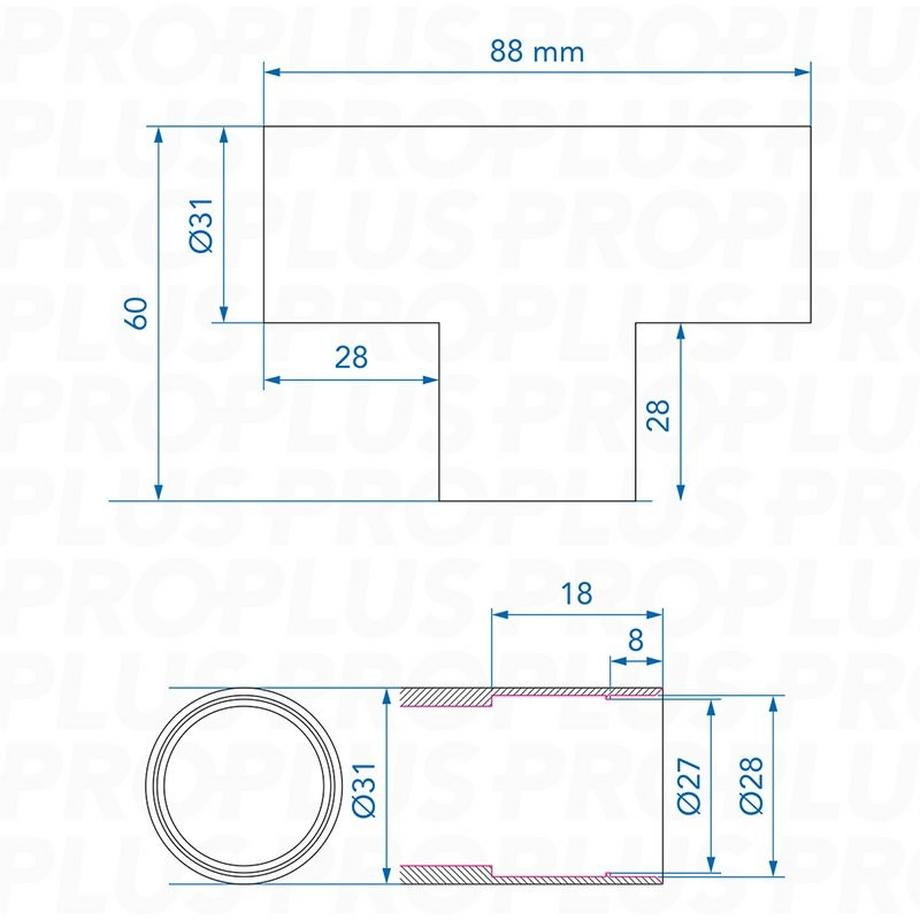 Northio Connettore a T per tubo di scarico  