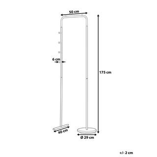 Beliani Garderobenständer aus Stahl Modern BENTON  