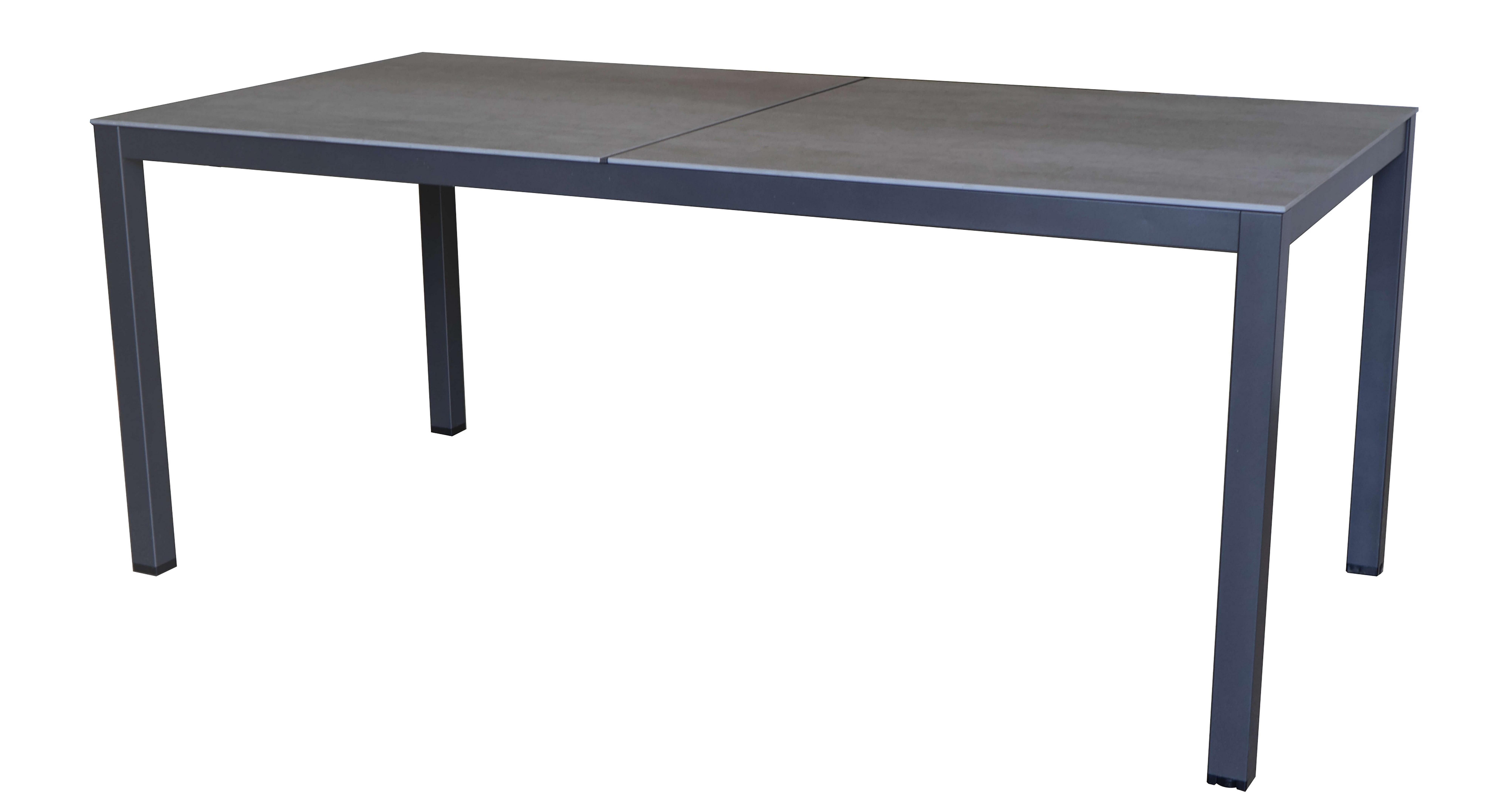 mutoni Table de jardin Hasle anthracite 180x90x74  