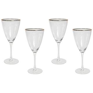 Beliani Verres à vin en Verre Rétro TOPAZ  