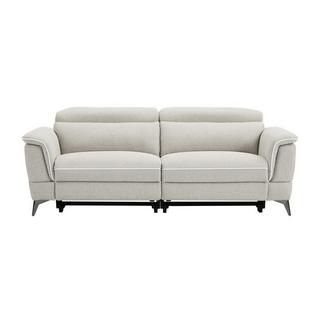 Vente-unique Relaxsofa elektrisch 3-Sitzer - Stoff - Beige - MACARI  