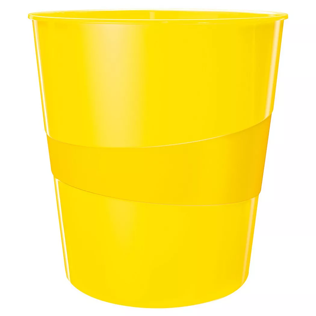 Leitz – Papierkorb WOW 15 Liter 5278-10-16 gelb, 16 L