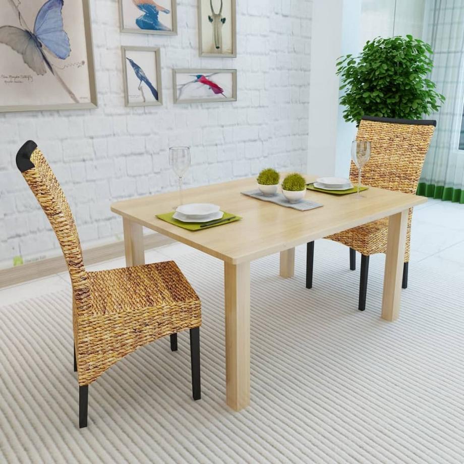 VidaXL Chaise à manger bois  