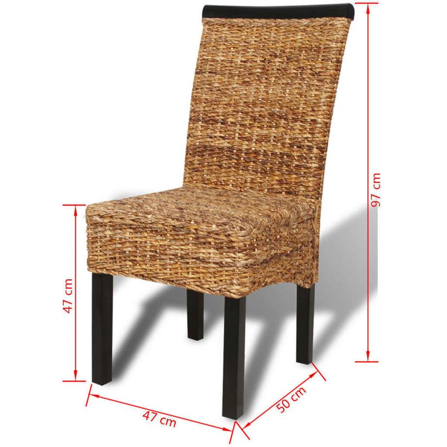 VidaXL Chaise à manger bois  