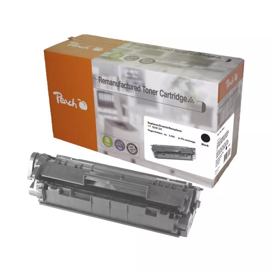 Peach – Toner Hp Nr. 12x (q2612x) Black, Schwarz, One Size