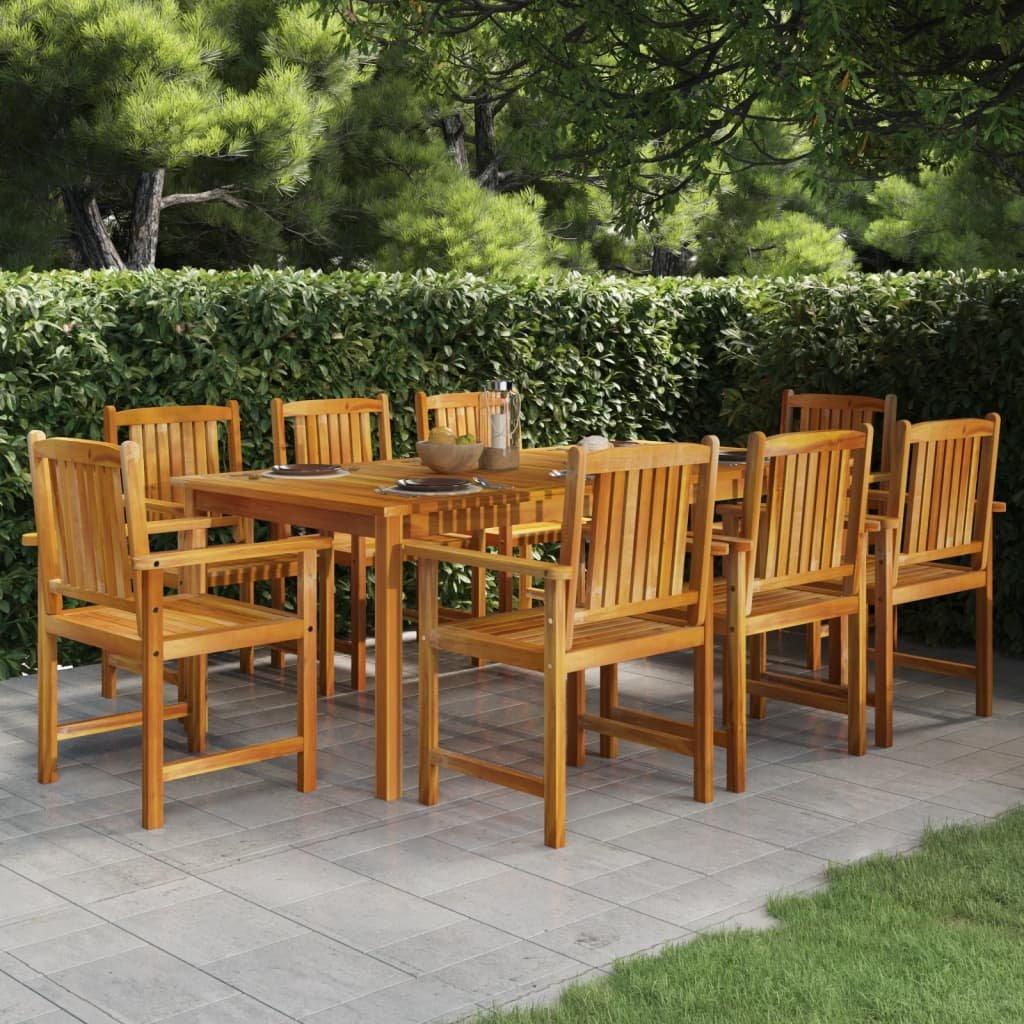 VidaXL set da pranzo per giardino Legno di acacia  