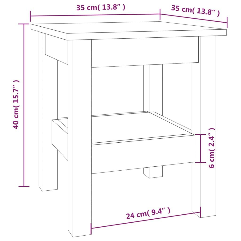 VidaXL Table basse bois de pin  