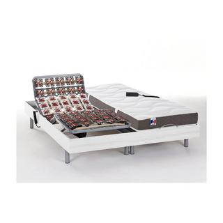 DREAMEA Lit électrique relaxation tout plots matelas 100% latex 5 zones JUPITER de DREAMEA 2 moteurs OKIN  