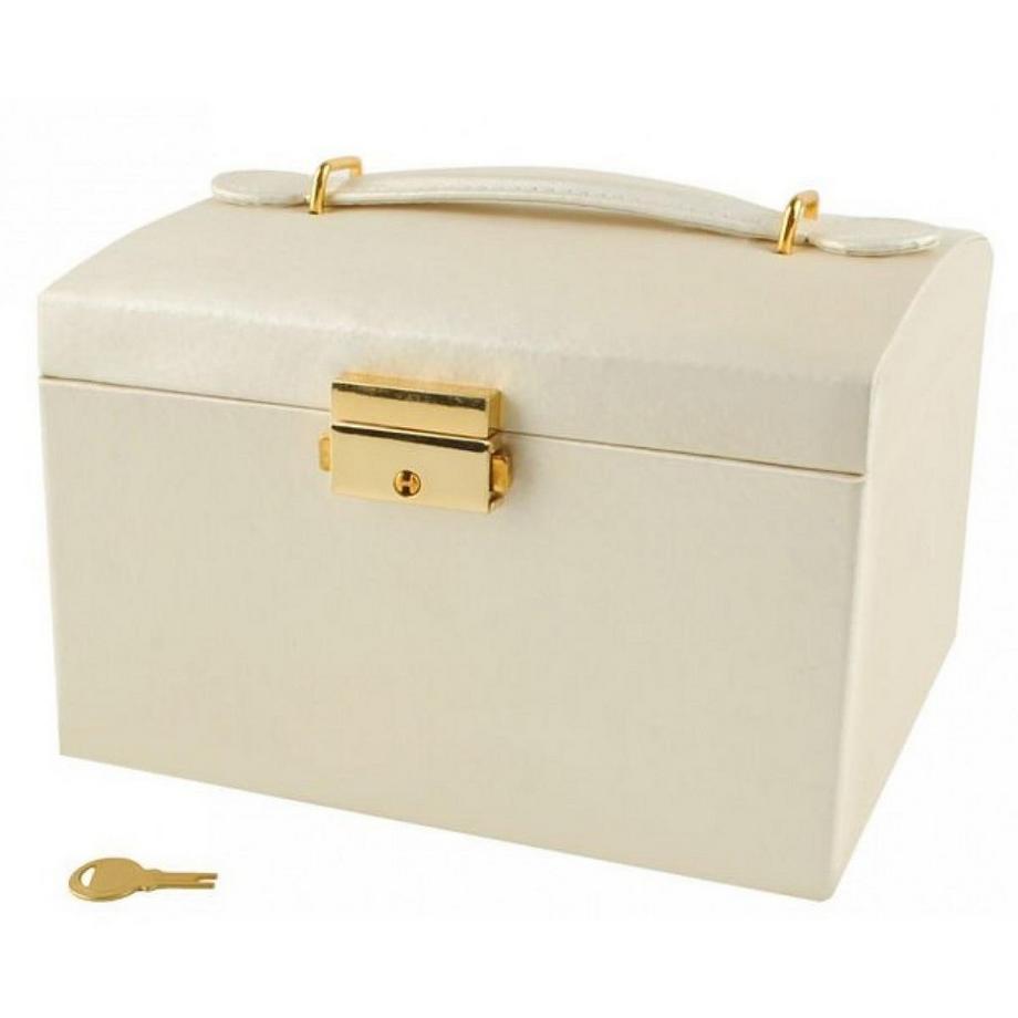 Northix  Großes Schmuckkästchen in mehreren Ebenen - Beige 