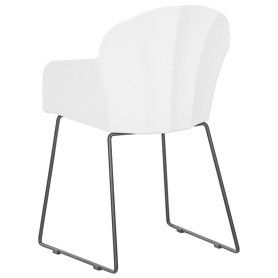 Beliani Set di 2 sedie da pranzo en Materiale sintetico Moderno SYLVA  