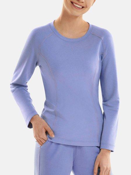 Image of Top Mit Langen Ärmeln Youthful Damen Violett Bedruckt S