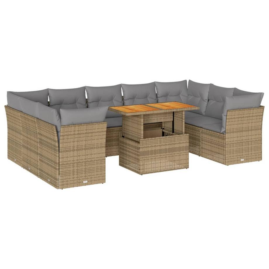 set di divani da giardino Polirattan