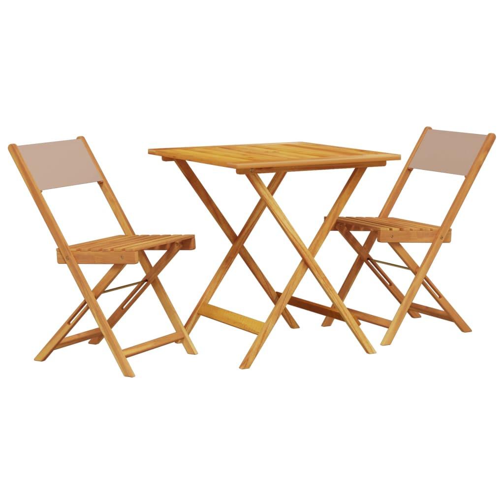 VidaXL Bistro set akazienholz  