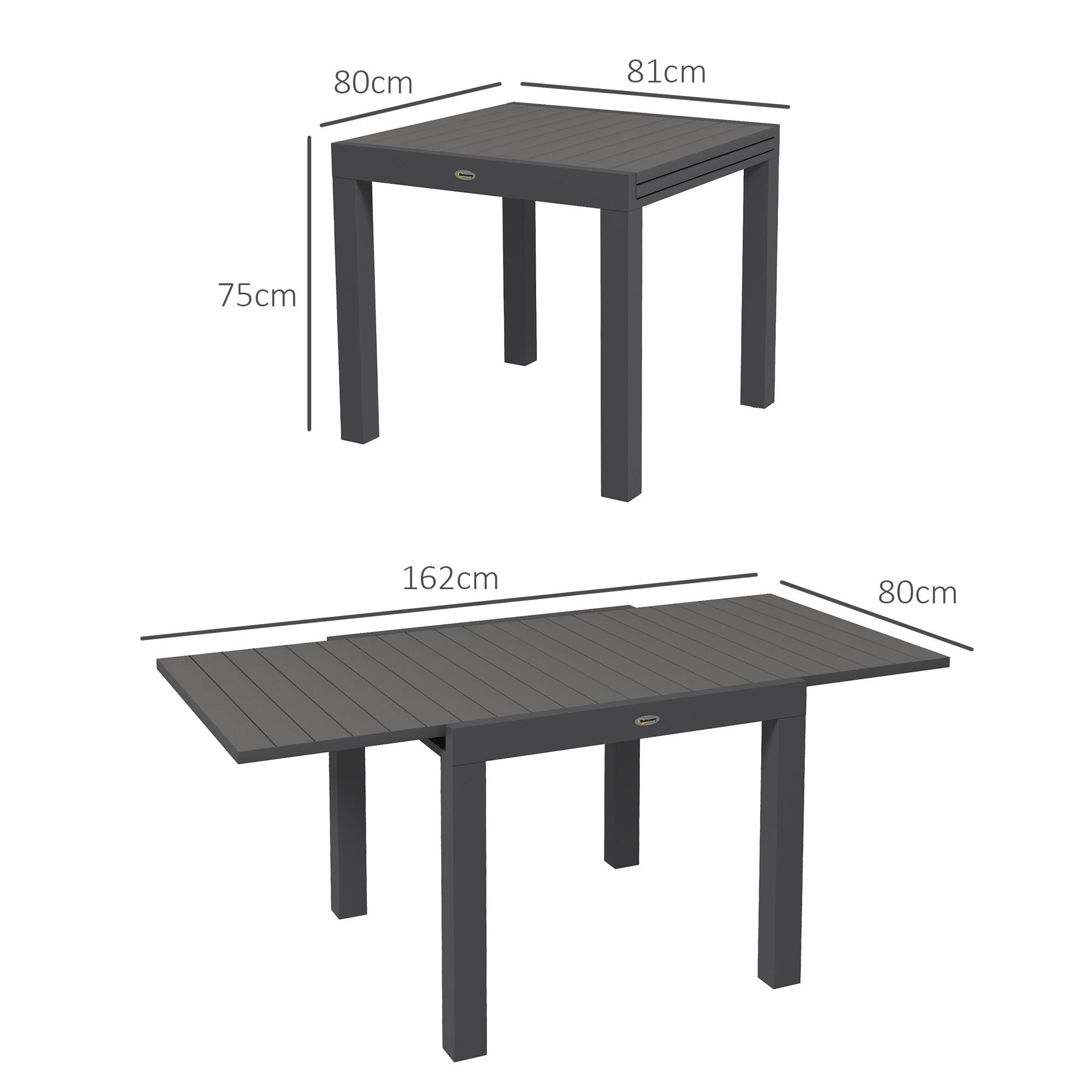 Outsunny Table de jardin  