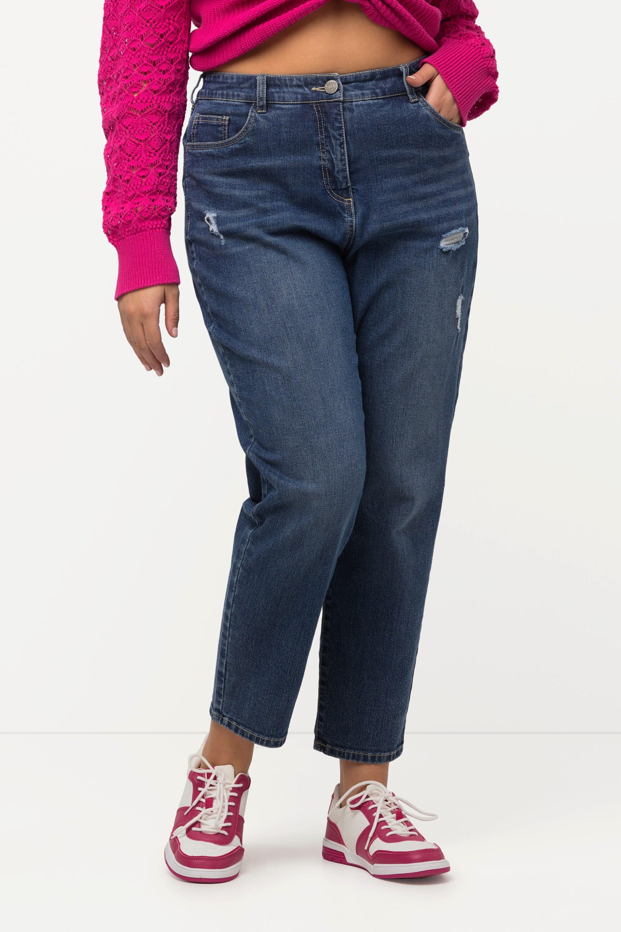 Ulla Popken  Mom jeans dal taglio casual a cinque tasche 