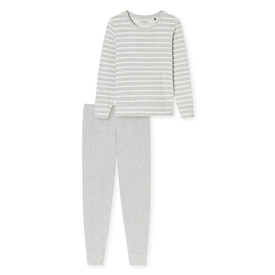 Schiesser Casual Essentials Pyjama Rayé Coupe Droite  