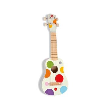 Holz Ukulele ‘Konfetti’ Holzspielzeug für Kinder Musikinstrument für Kinder Kindergitarre Ab 3 Jahren, J07597