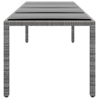 VidaXL Table de jardin rotin synthétique  