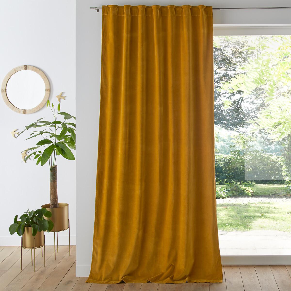 Image of Vorhang Velvet Unisex Gelb 135x350CM