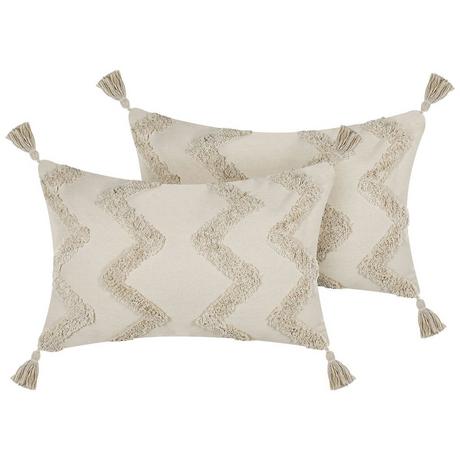 Beliani Coussin en Coton Boho CERINTHE  