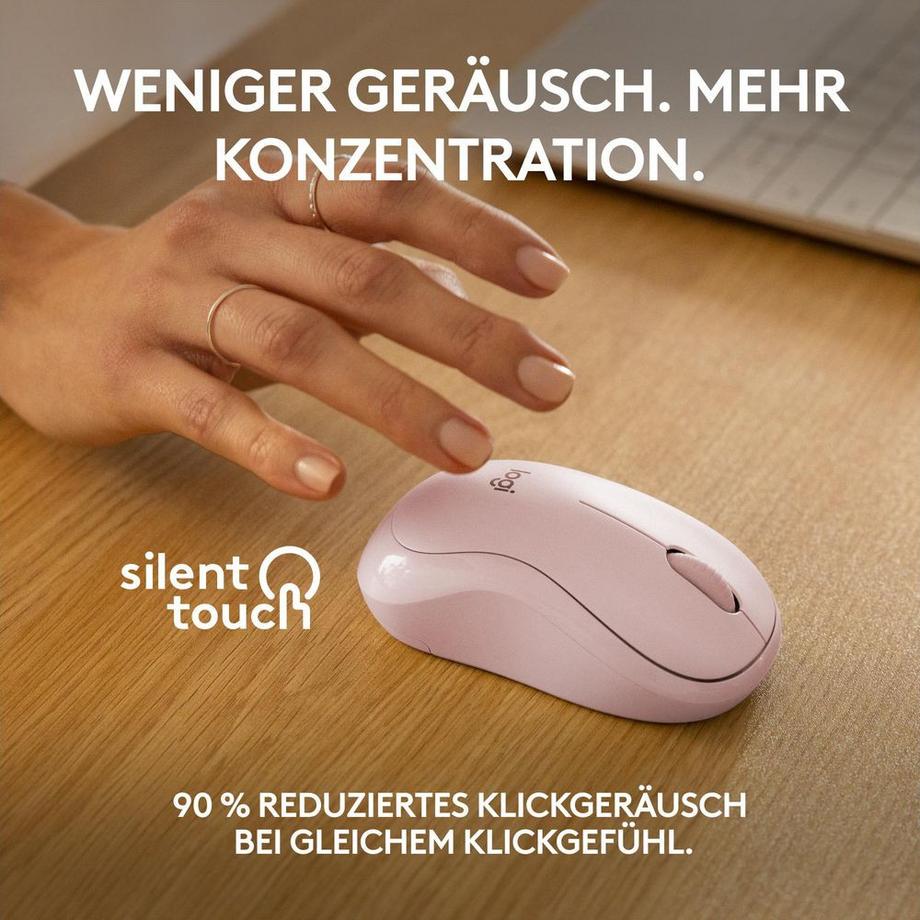 Logitech  Mouse wireless Logitech M240 - rosa 