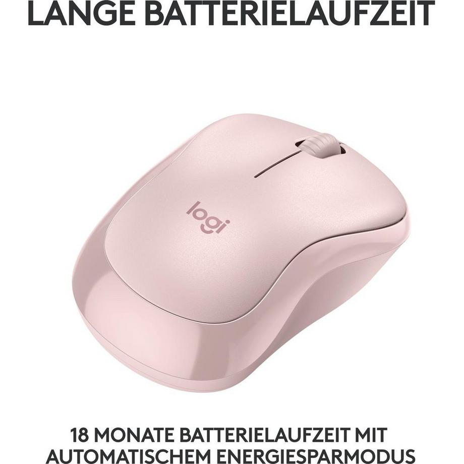 Logitech  Mouse wireless Logitech M240 - rosa 