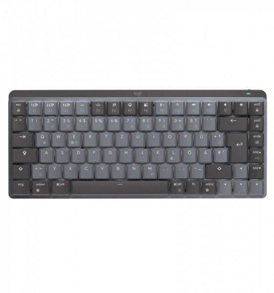 Logitech  MX Mini Mechanical tastiera RF senza fili + Bluetooth QWERTZ Tedesco Grafite, Grigio 