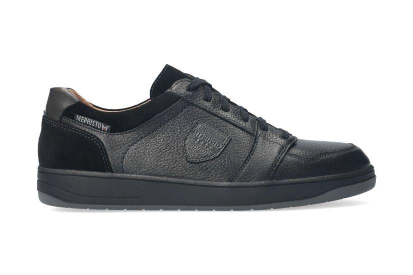 Image of Hugh - Leder Sneaker Herren Schwarz 47