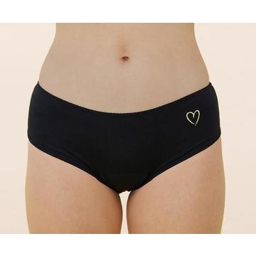 Culotte menstruelle ado "Shorty Tattoo Coeur"  Super