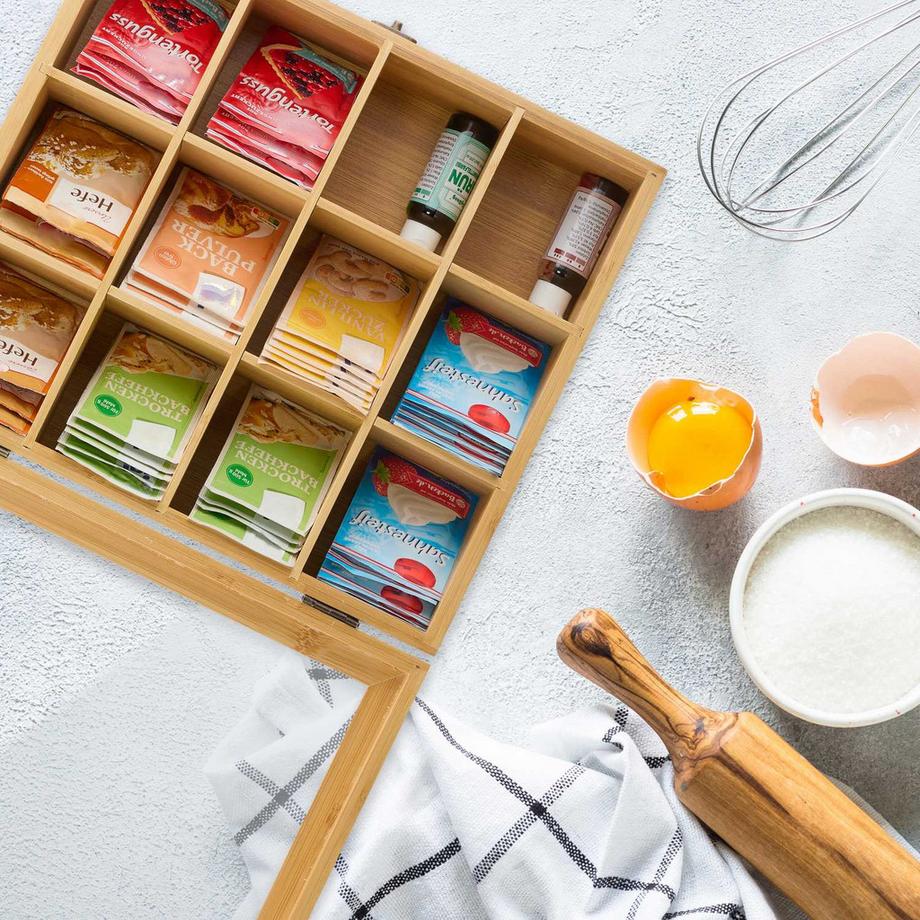 Northix Scatola da tè con 12 scomparti  