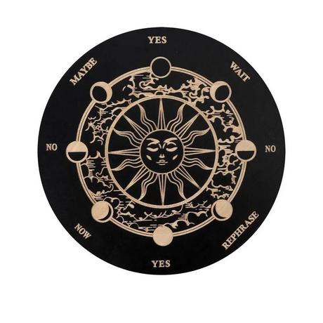 eStore Placca di legno per la divinazione - Sole  