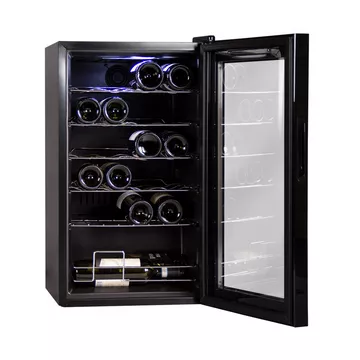 Kibernetik Bodega BWS24 Weinkühler mit Kompressor Freistehend Schwarz 24 Flasche(n)