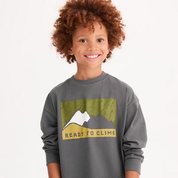 Shirt mit langen Ärmeln und Bergmotiv