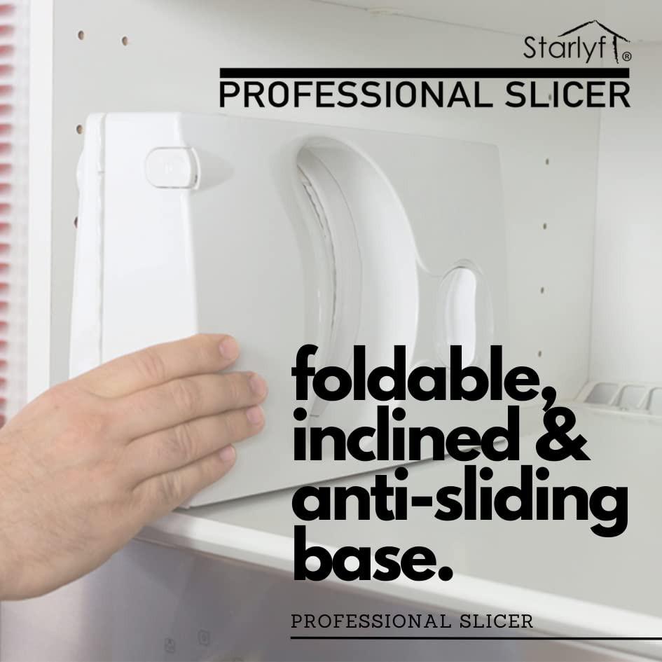 STARLYF Professional Slicer - Trancheuse à pain et à charcuterie  