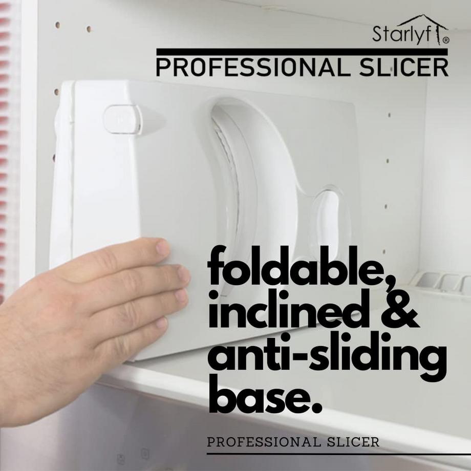 STARLYF Professional Slicer - Affettatrice per pane e salumi  