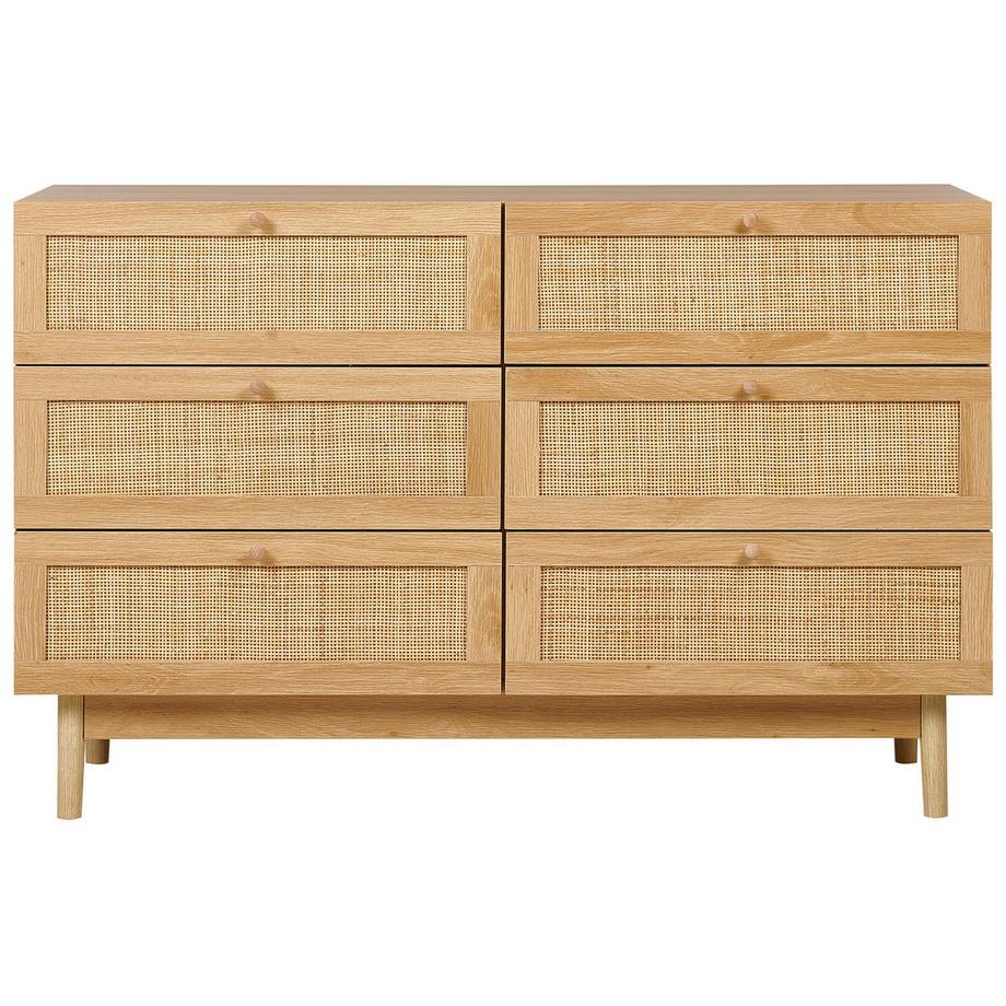 Beliani Cassettiera 6 cassetti en Pannello di fibre (LDF) Boho NIVO  