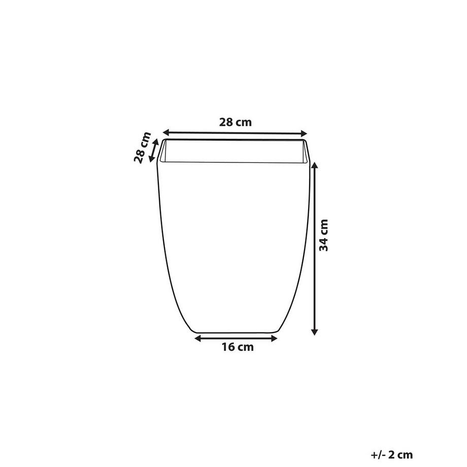 Beliani Vaso per piante en Fibra d'argilla Scandinavo MIRO  