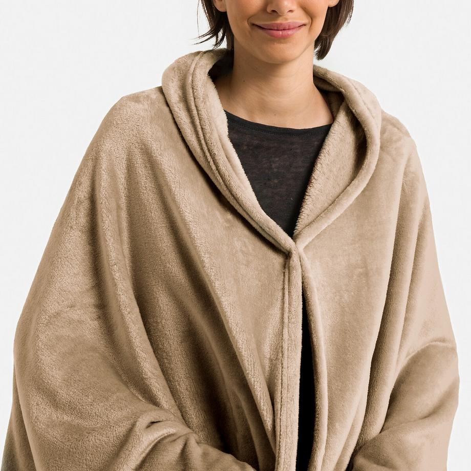 SO'HOME Plaid polaire à manches Javi  