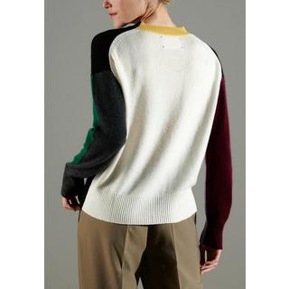 Studio Cashmere8  NAMI 3 Maglia girocollo a blocchi di colore a 4 strati - 100% cashmere 