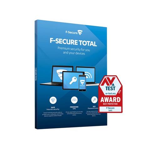 F-Secure  Total (1 J., 3 x, Windows, macOS, iOS, Android, Abo) 